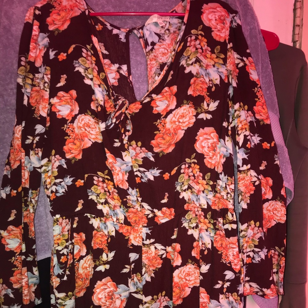 Womens floral romper